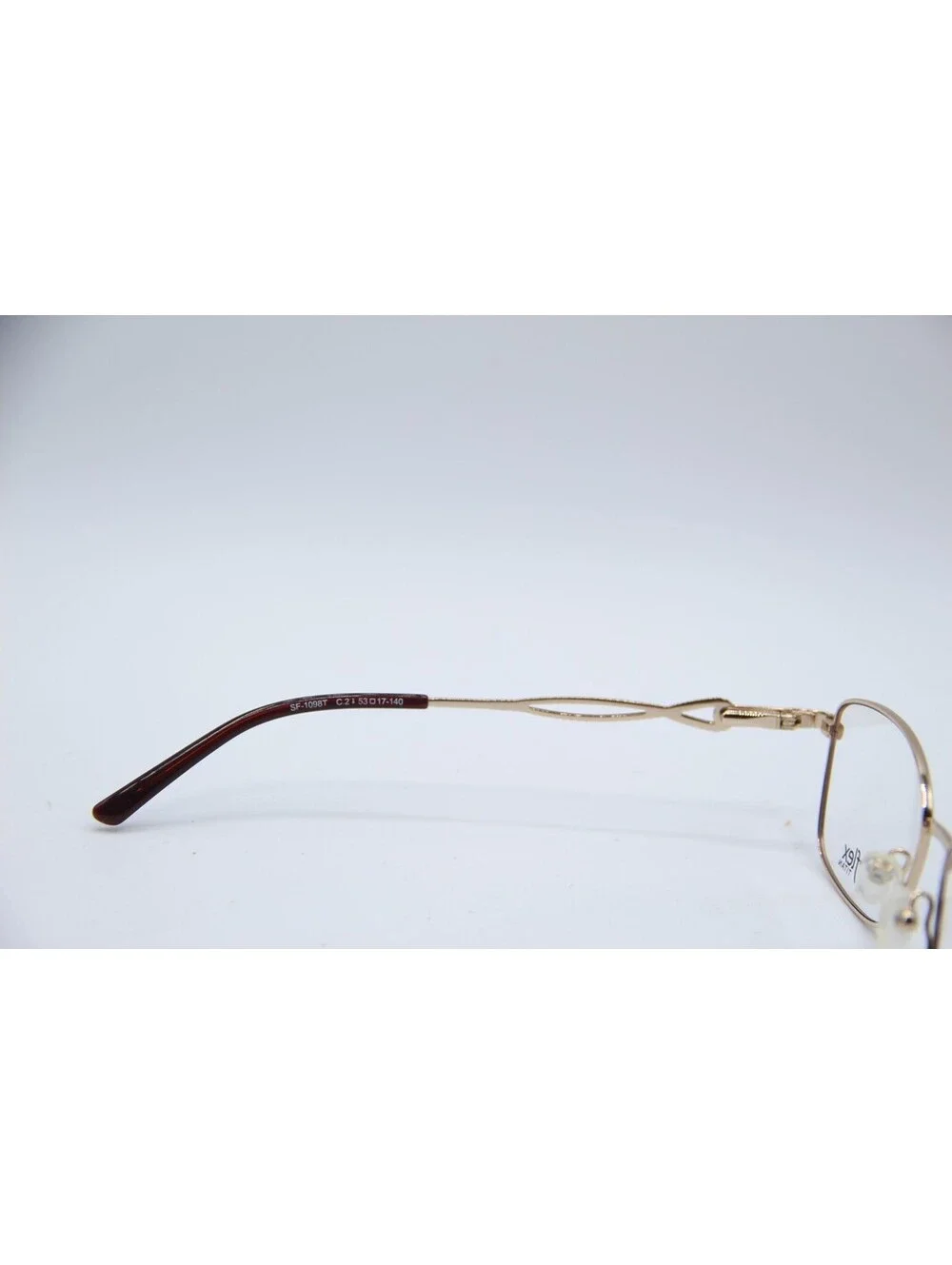 Superflex Sf-1098T C.2 Brown Gold Authentic Eyeglasses 53-17